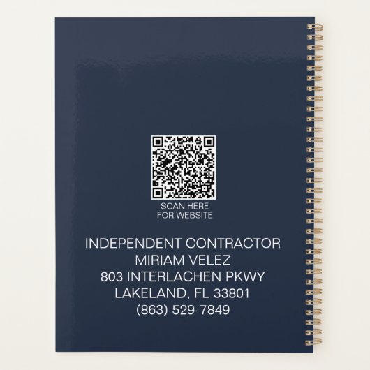 Velez Insurance Group Planner (Achterkant)