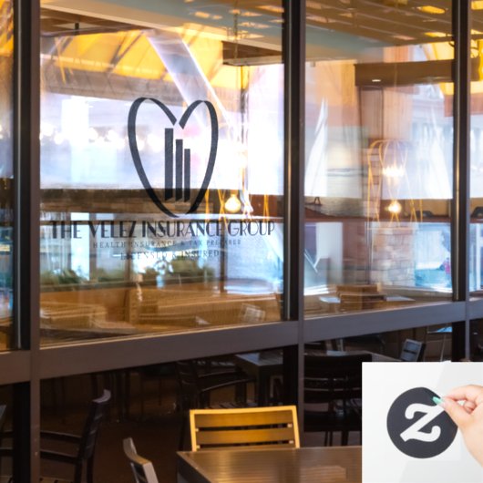 Velez Insurance Group Raamsticker (Restaurant Raam)