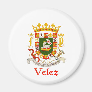 Velez Shield of Puerto Rico Magneet