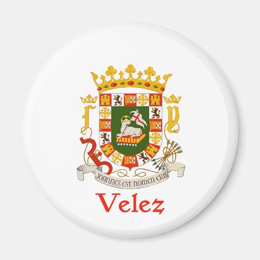 Velez Shield van Puerto Rico Magneet (Voorkant)