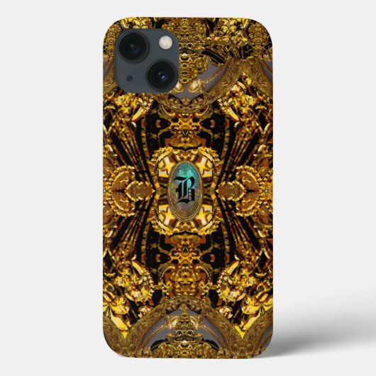 Velgeorge Romantic Elegant Monogram Case-Mate iPhone Case (Achterkant)