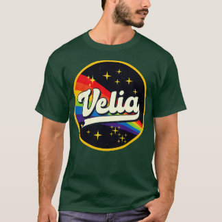 Velia regenboog in ruimte stijl t-shirt