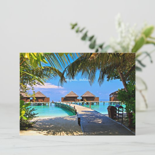 Veligandu, Maldiven Kaart (Staand voorkant)