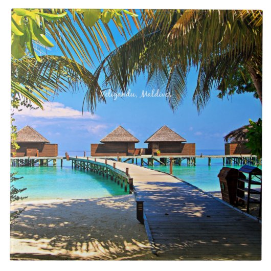 Veligandu, Maldiven Tegeltje (Voorkant)