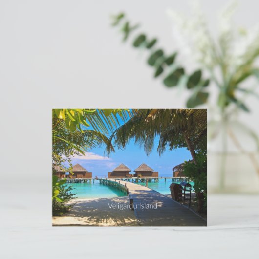 Veligardu-eiland, Malediven Briefkaart (Staand voorkant)