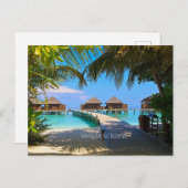 Veligardu-eiland, Malediven Briefkaart (Voorkant / Achterkant)