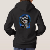 "Velka Teyani" fluisterende wasbeer Trickster Hoodie (Achterkant)