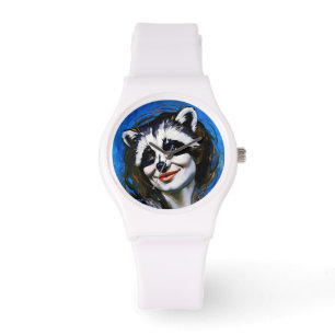 "Velka Teyani" fluisterende wasbeer Trickster Horloge