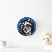 "Velka Teyani" fluisterende wasbeer Trickster Ronde Klok (Huis)