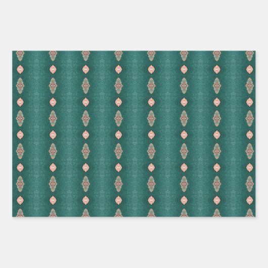 vellen en Blauwgroen papierwikkelset (Voorkant)