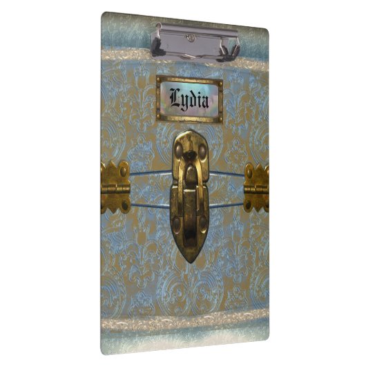 Velley Damask Beautiful Monogram Klembord (Rechts)