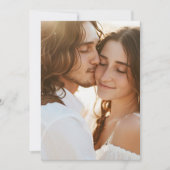 Vellum Achtergrond Trouwen Save the Date Foto (Voorkant)