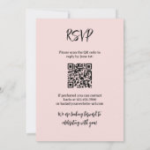 Vellum Achtergrondfoto Alles in één bruiloft Kaart (Achterkant)