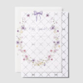Vellum Baby Sprinkle Wildflower Invitation Overlay Vellum Uitnodigingen (Offset (Uitnodiging))