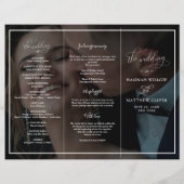 Vellum Black & White Photo Wedding Ceremony (Voorkant)