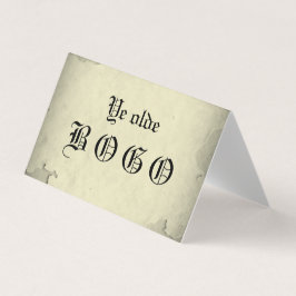 Vellum BOGO Loyalty Folkkaart Visitekaartje