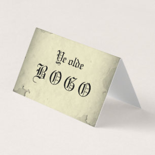 Vellum BOGO Loyalty Folkkaart Visitekaartje