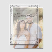 Vellum Classic Kerkbruiloft Vellum Uitnodigingen (Offset (Koppel))