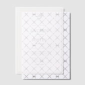 Vellum Classic Sage Green Monogram Huwelijk Vellum Uitnodigingen (Offset (Uitnodiging))