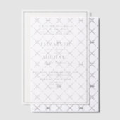 Vellum Elegant Black Classic Script Wedding Uitnodigingen (Offset (Uitnodiging))