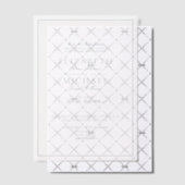 Vellum Elegant Dusty Blue Classic Script Wedding Vellum Uitnodigingen (Offset (Uitnodiging))