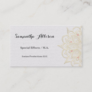 Vellum en Lace Elegant Visitekaartje