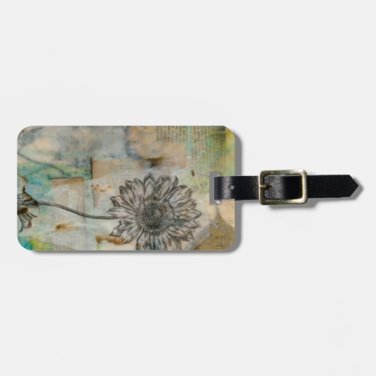 Vellum Floral I Bagagelabel (Voorkant horizontaal)