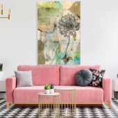 Vellum Floral I Canvas Afdruk (Insitu (Woonkamer))