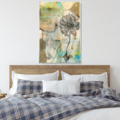 Vellum Floral I Canvas Afdruk (Insitu (Slaapkamer))