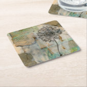 Vellum Floral I Kartonnen Onderzetters (Schuin)