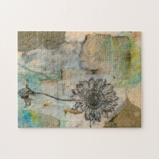 Vellum Floral I Legpuzzel (Horizontaal)
