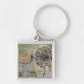 Vellum Floral I Sleutelhanger (Voorkant)