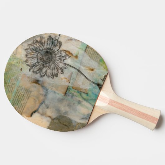 Vellum Floral I Tafeltennisbatje (Zijkant)