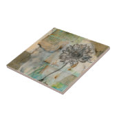 Vellum Floral I Tegeltje (Zijkant)