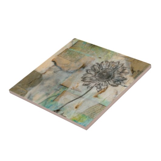 Vellum Floral I Tegeltje (Zijkant)