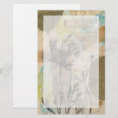 Vellum Floral II Briefpapier (Voorkant / Achterkant)