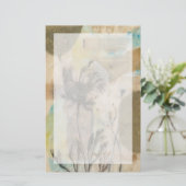 Vellum Floral II Briefpapier (Staand voorkant)