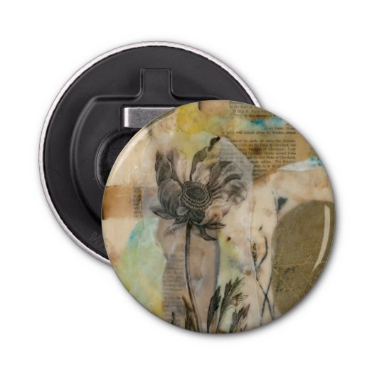 Vellum Floral II Button Flesopener (Voorkant)