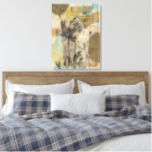 Vellum Floral II Canvas Afdruk (Insitu (Slaapkamer))