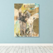 Vellum Floral II Canvas Afdruk (Insitu (Houten vloer))