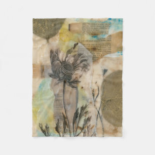 Vellum Floral II Fleece Deken