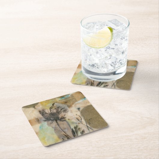 Vellum Floral II Kartonnen Onderzetters (Insitu)