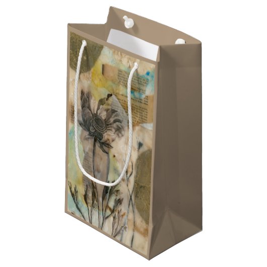 Vellum Floral II Klein Cadeauzakje (Voorkant Gekanteld)