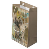 Vellum Floral II Klein Cadeauzakje (Achterkant Gekanteld)