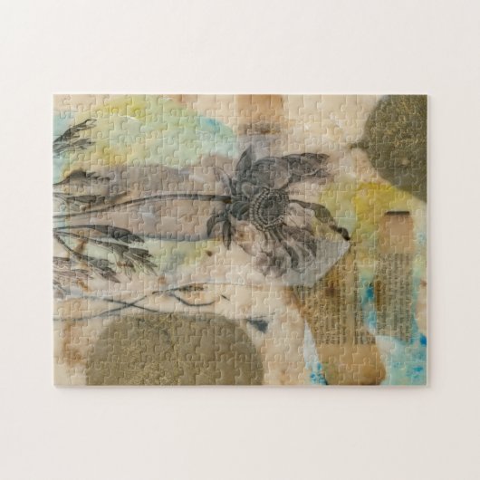 Vellum Floral II Legpuzzel (Horizontaal)