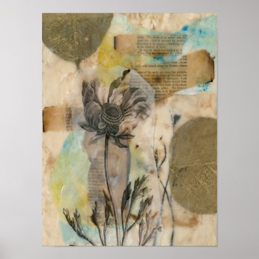 Vellum Floral II Poster (Voorkant)