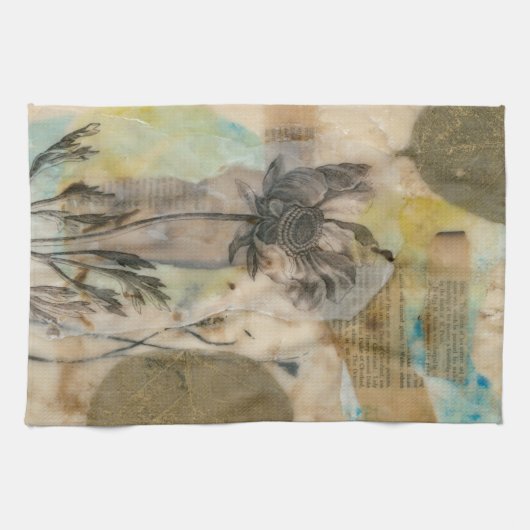 Vellum Floral II Theedoek (Horizontaal)