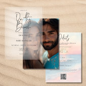 Vellum foto achtergrond bruiloft kaart