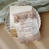 Vellum foto bruiloft achtergrond kaart