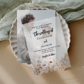 Vellum foto bruiloft achtergrond kaart